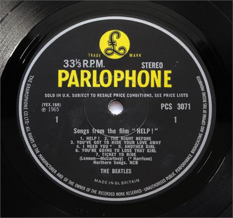 Parlogram Auctions - The Beatles - Help! - UK 1965 1st STEREO Press ...