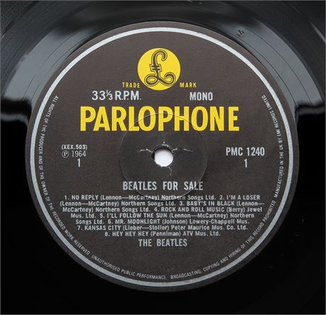 Parlogram Auctions The Beatles Beatles For Sale Uk 1981 Mono Reissue 5 3n Lp Audiophile