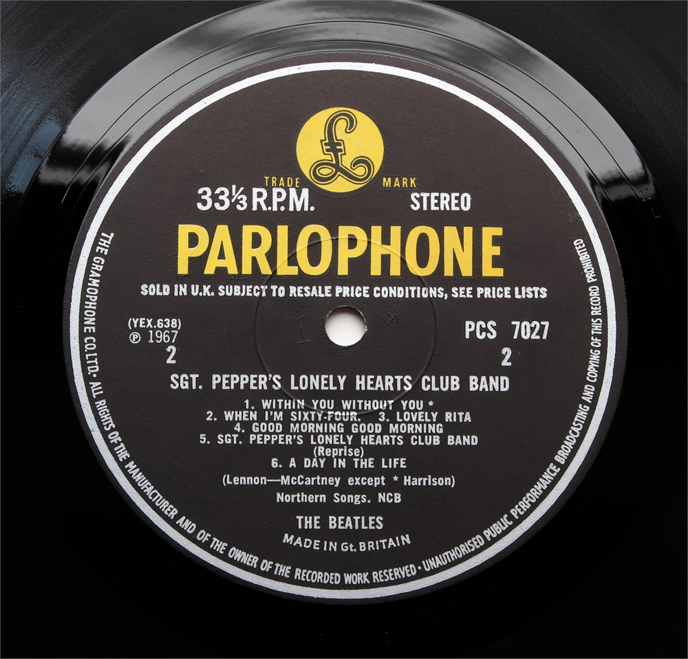Parlogram Auctions - The Beatles - Sgt Pepper's UK 1967 1st 