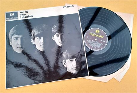 " WITH THE BEATLES " SUPER MONSTER RARE UK ( PYE ? ) CONTRACT PRESSED MONO