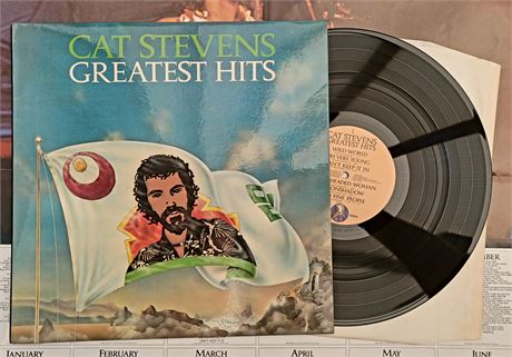 " CAT STEVENS GREAT HITS " ABSOLUTELY SUPERB ORIGINAL UK LP WITH POSTER