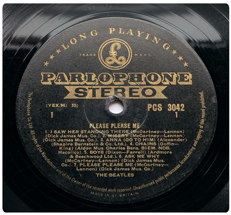 The Beatles Please Please Me - UK 1963 1st *STEREO* Label LP 1/G
